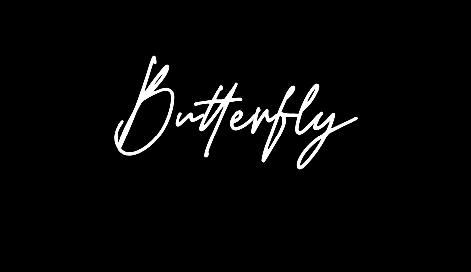 Butterfly font big