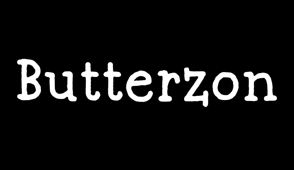 Butterzone DEMO font big