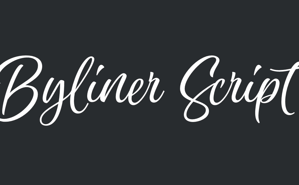 Byliner Script font big