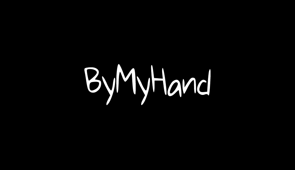 ByMyHand font big