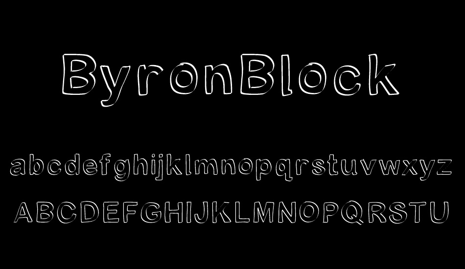 ByronBlock font