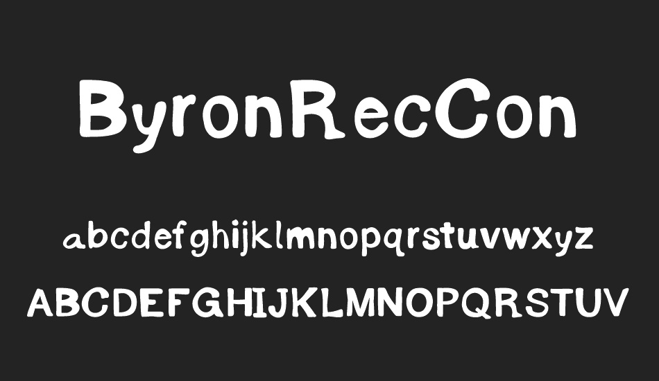 ByronRecCon font