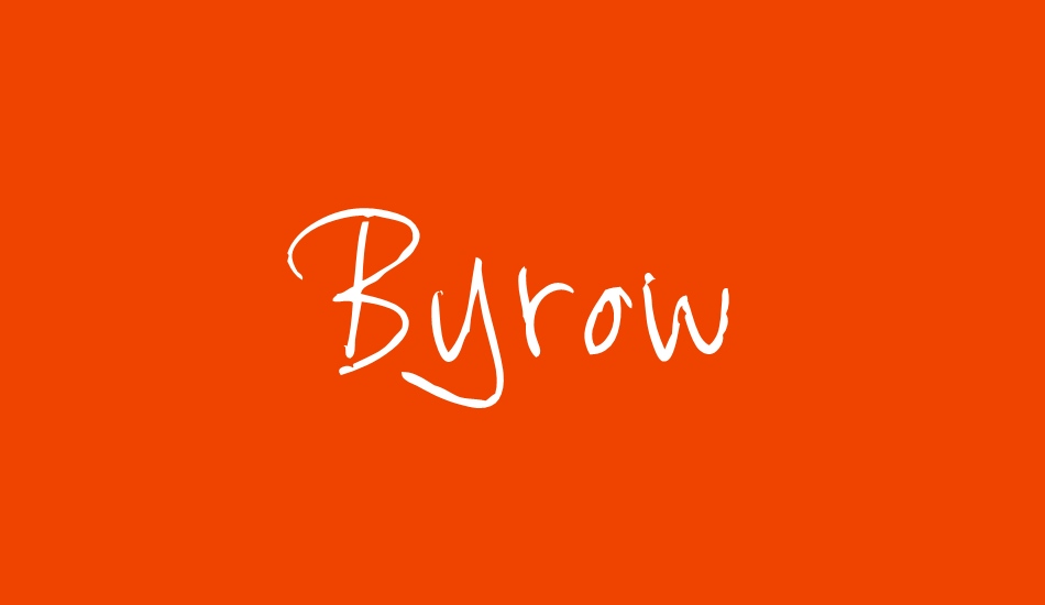 Byrow font big