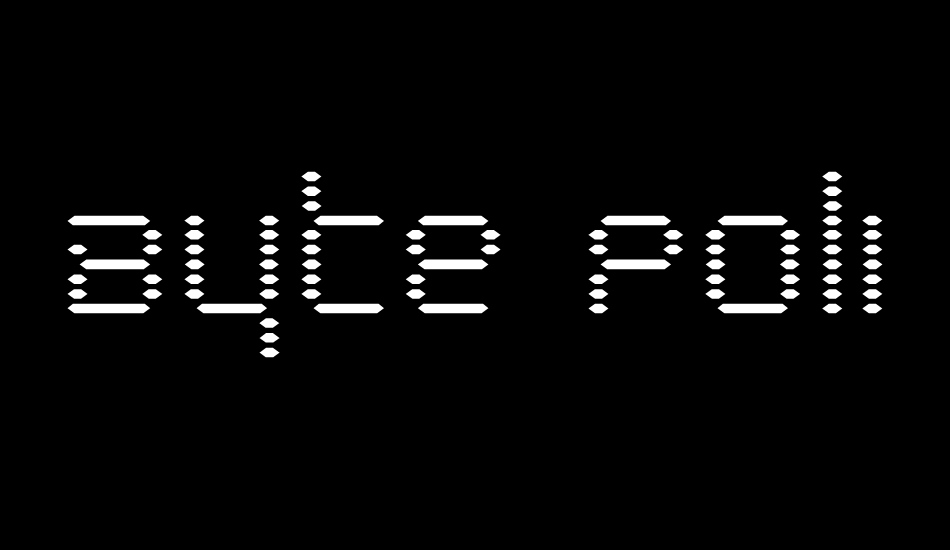 Byte Police font big