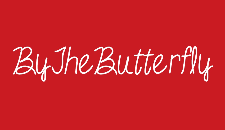 ByTheButterfly font big