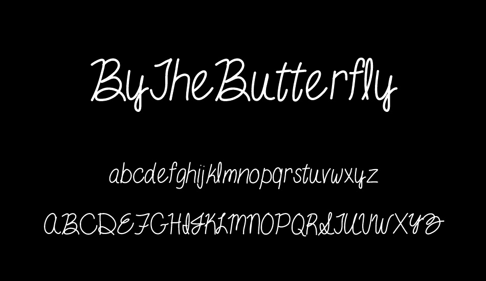 ByTheButterfly font