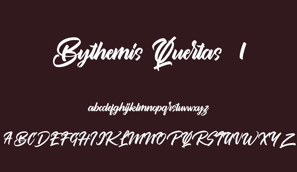 Bythemis Quertas Personal Use 1 font