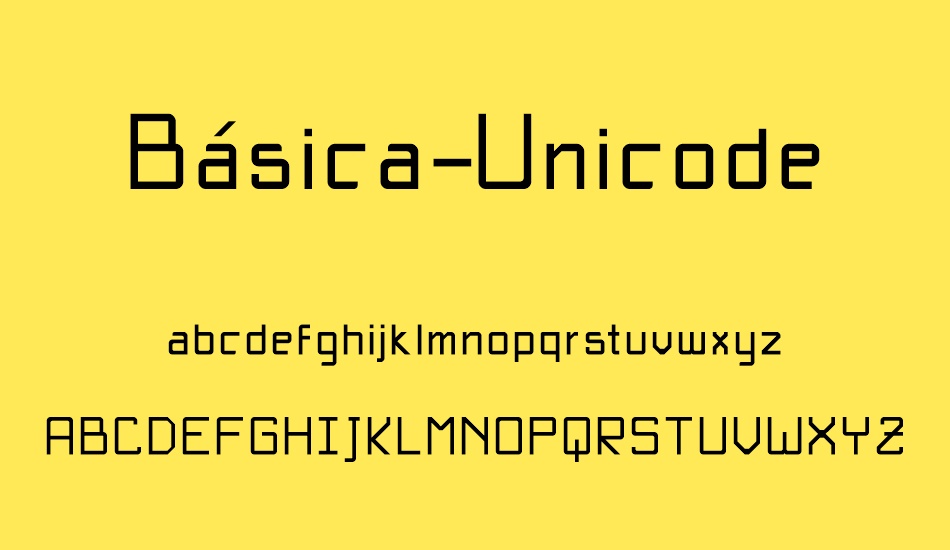 Básica-Unicode font