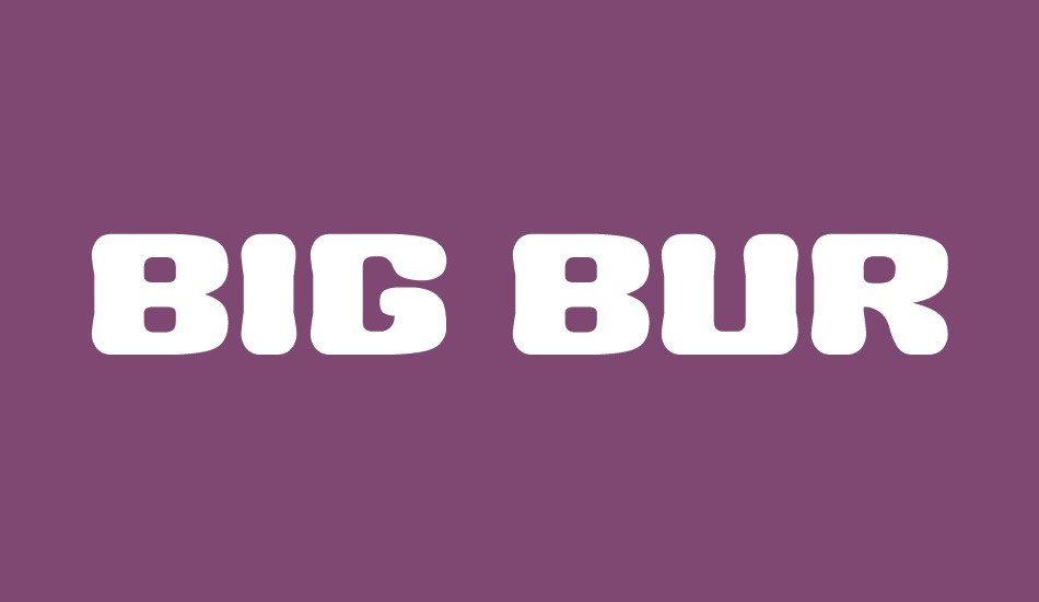 BIG BURGER__G font big