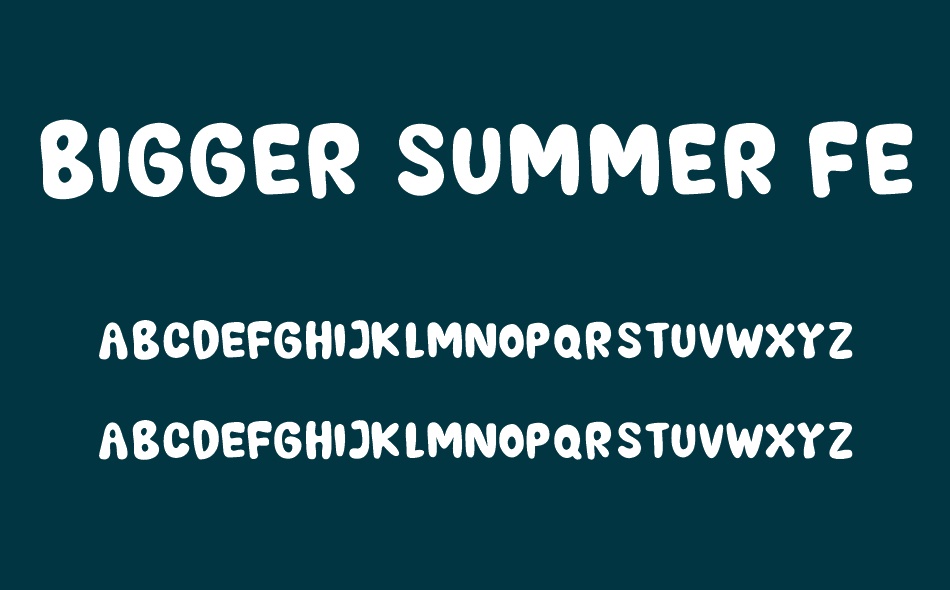 Bigger Summer Fest font