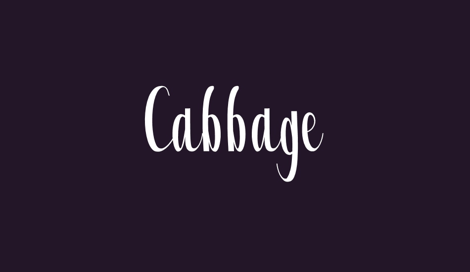 cabbage-free font big