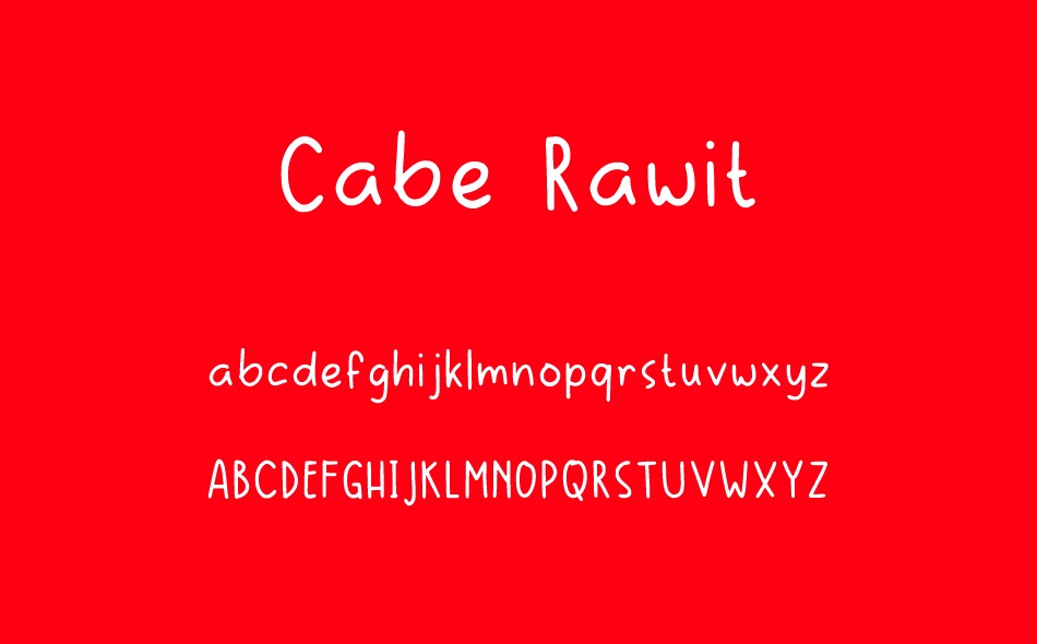 Cabe Rawit font