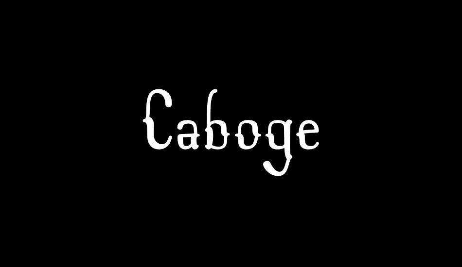 Caboge font big