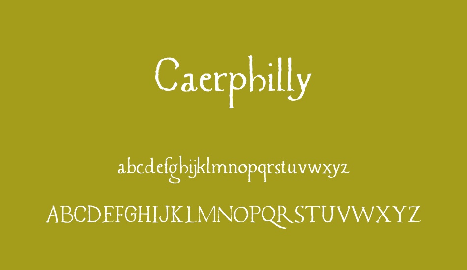 Caerphilly DEMO font