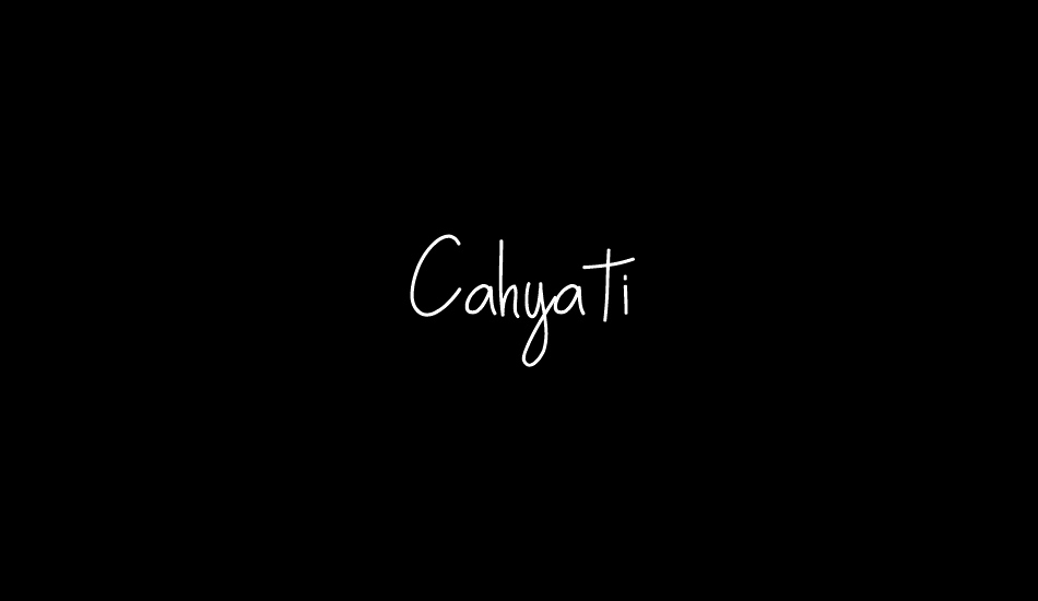 Cahyati font big