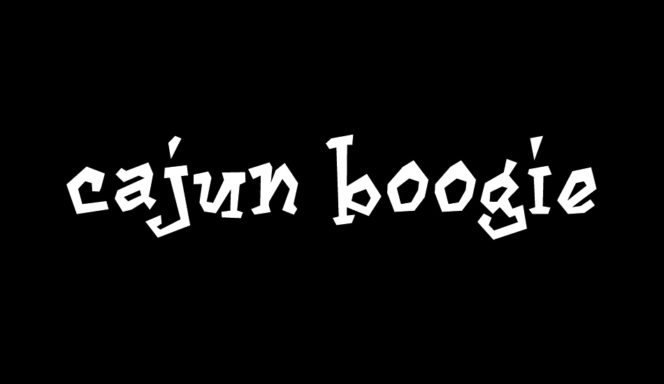 Cajun Boogie font big