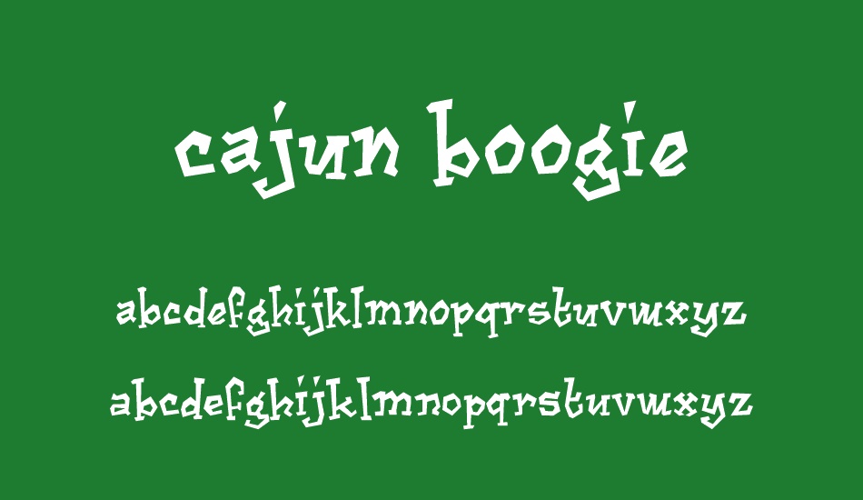 Cajun Boogie font