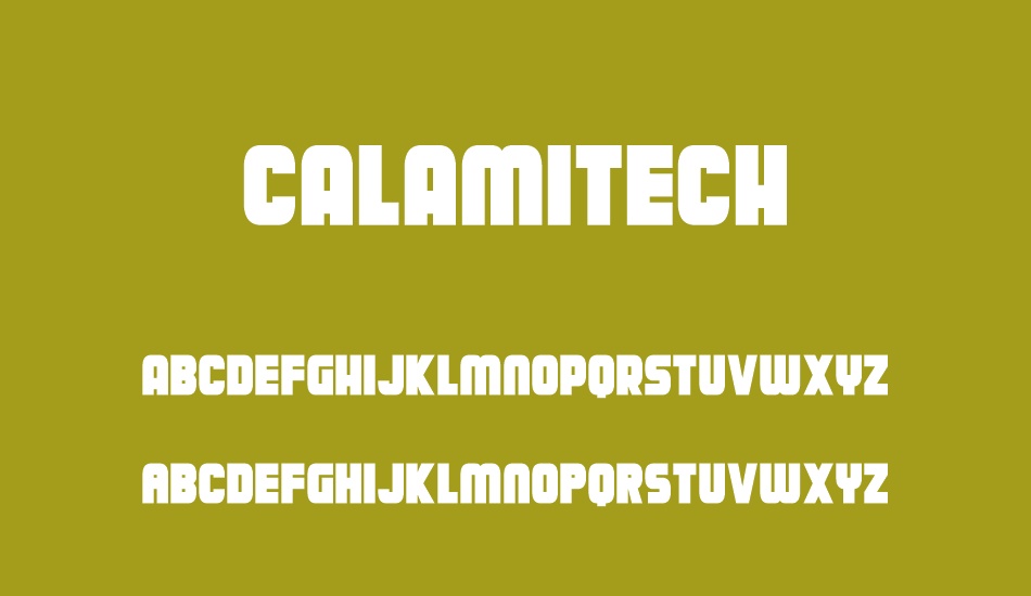 Calamitech font