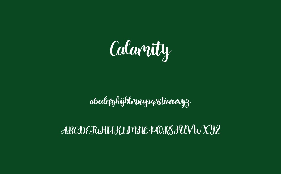 Calamity font