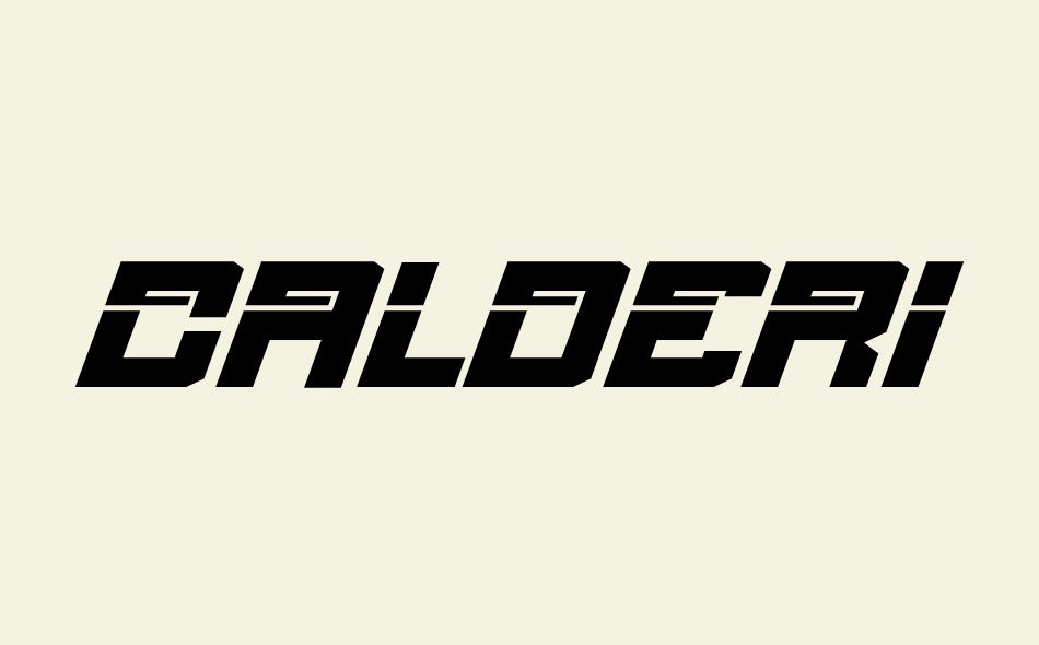 Calderious font big