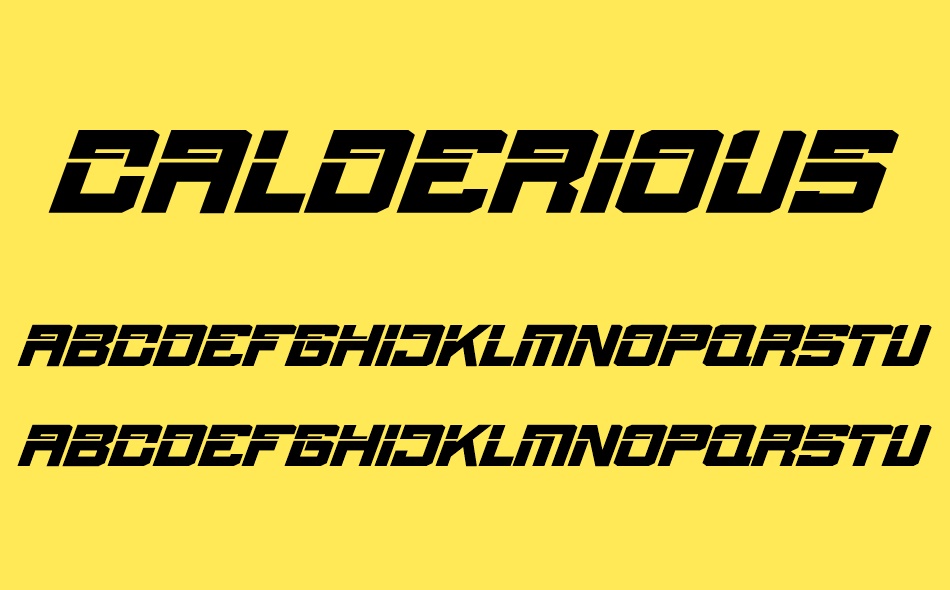 Calderious font