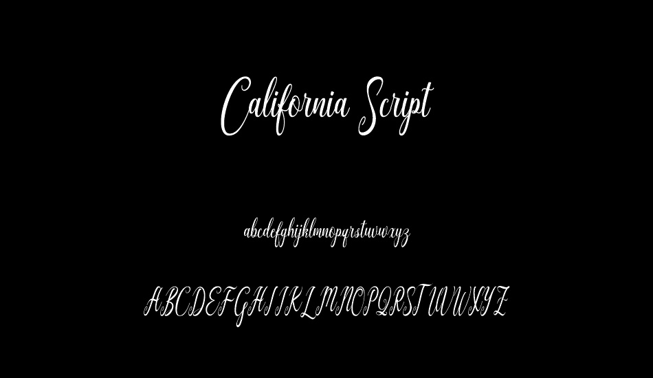 California Script font