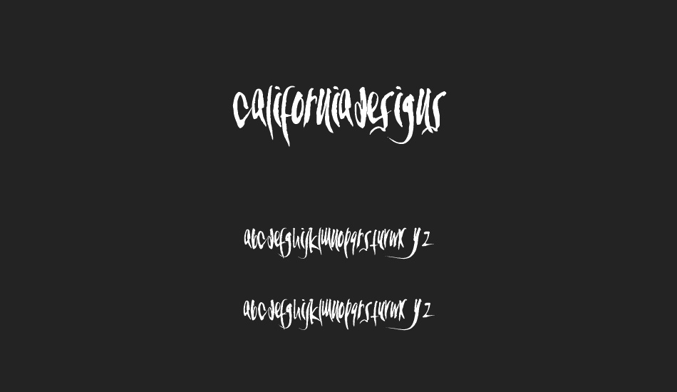 CaliforniaDesigns font