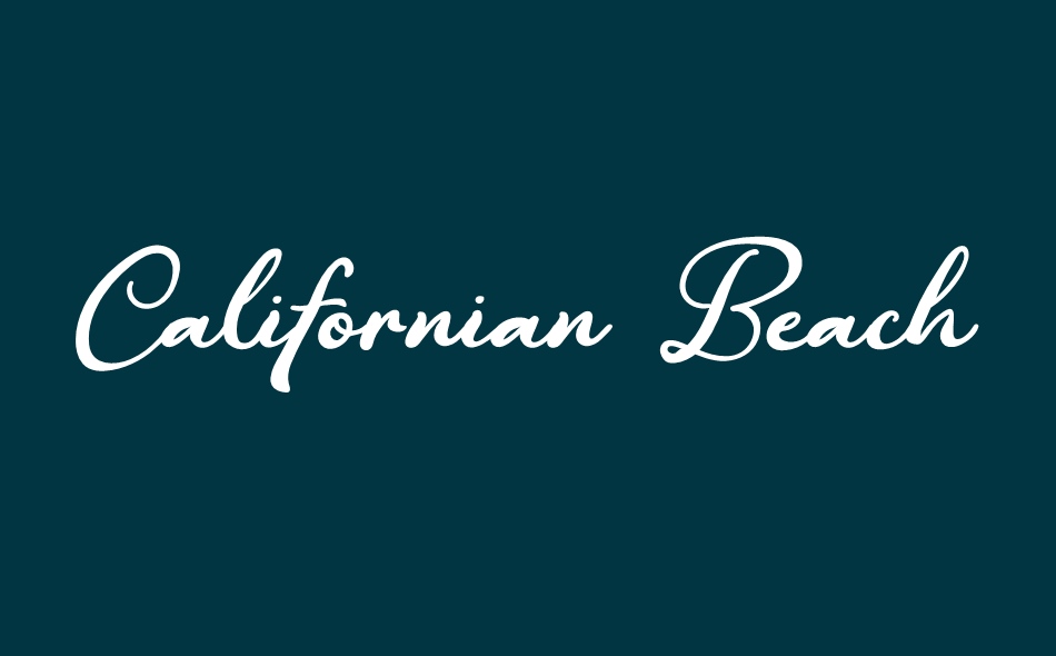 Californian Beach font big