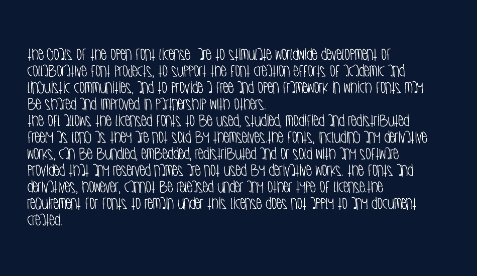 CaliforniaSkies font 1