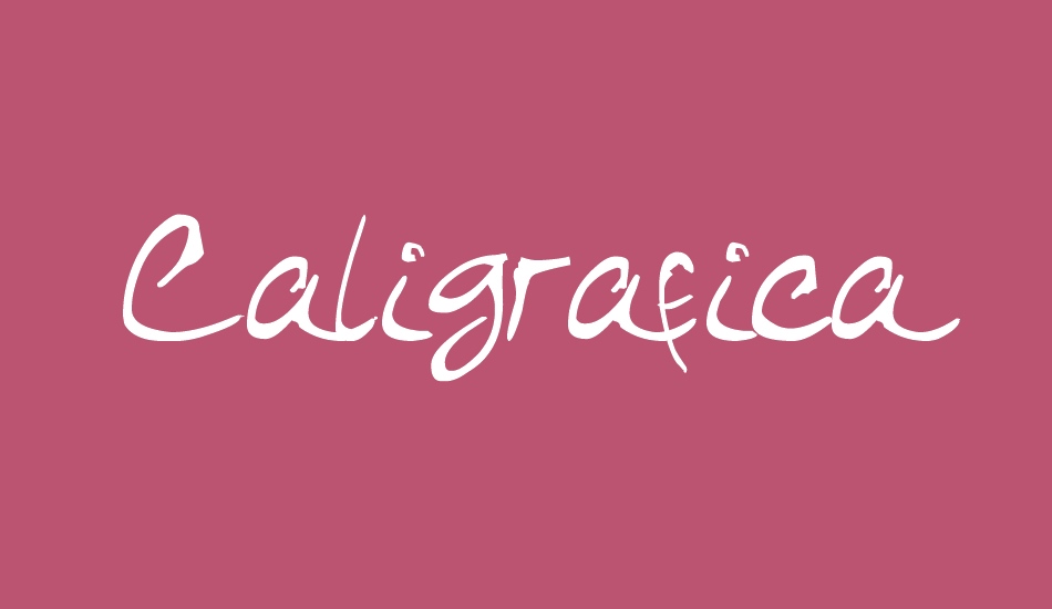 Caligrafica Arito font big