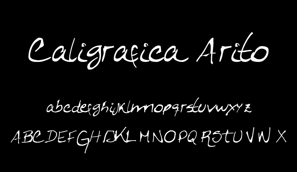 Caligrafica Arito font