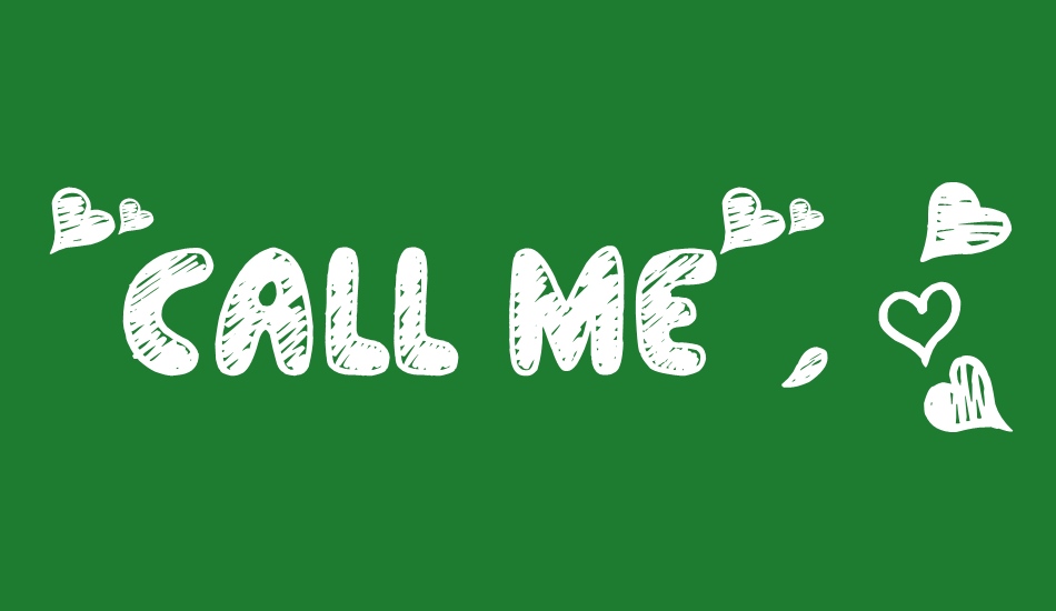 Call me, maybe? free font