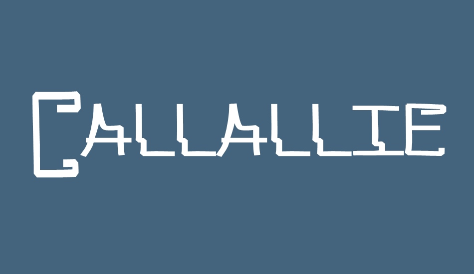 Callallied font big