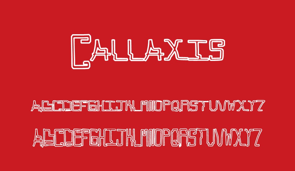 Callaxis font