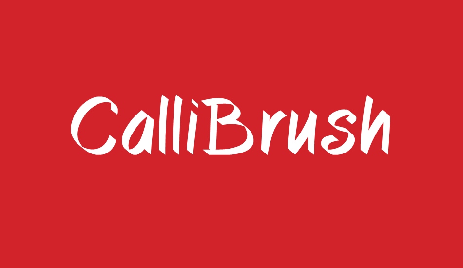 CalliBrush font big