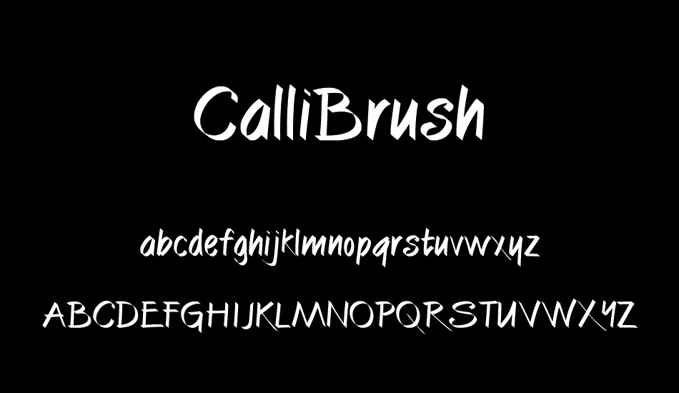 CalliBrush font