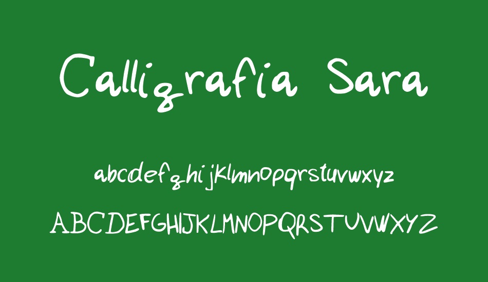 Calligrafia Sara font