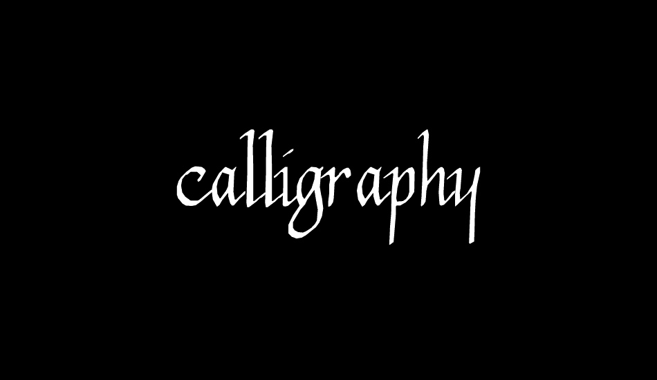 Calligraphy font big