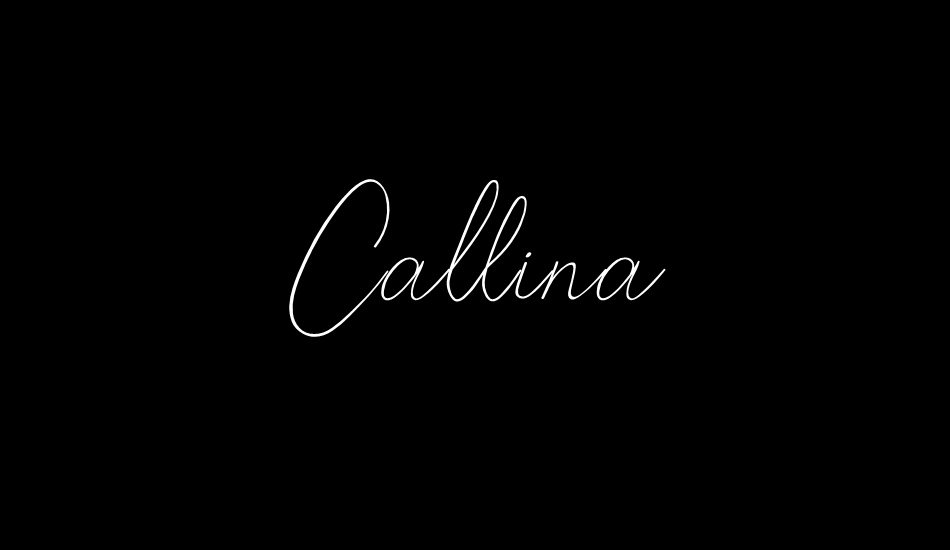 Callina font big