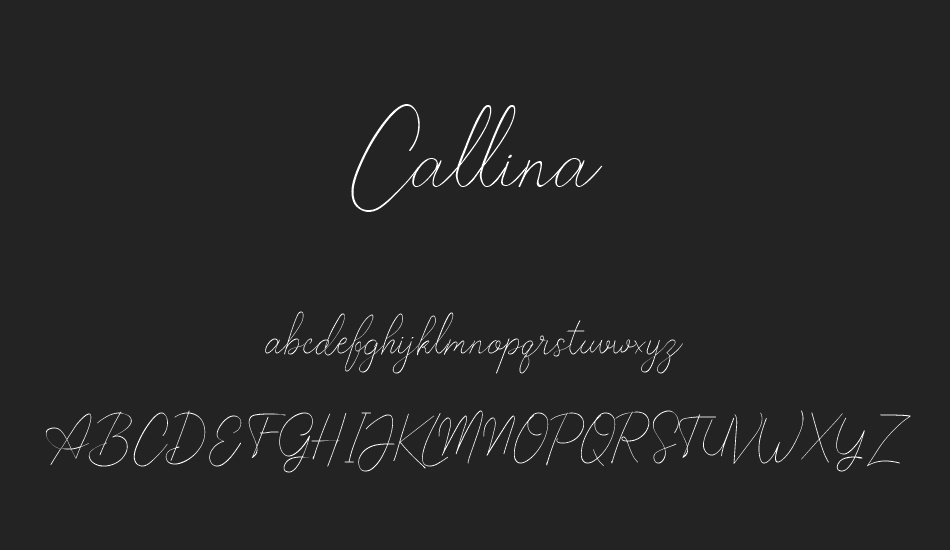 Callina font