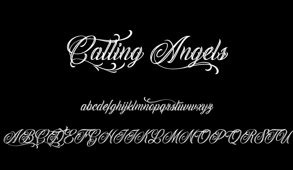 Calling Angels Personal Use font