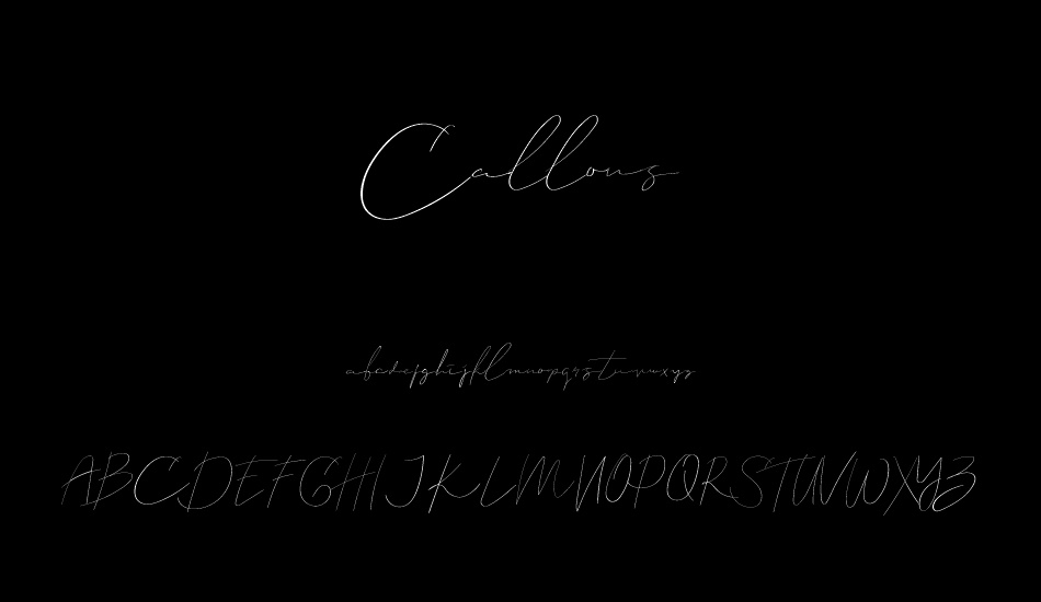 Callous font