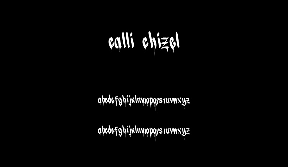 CALLI CHIZEL font