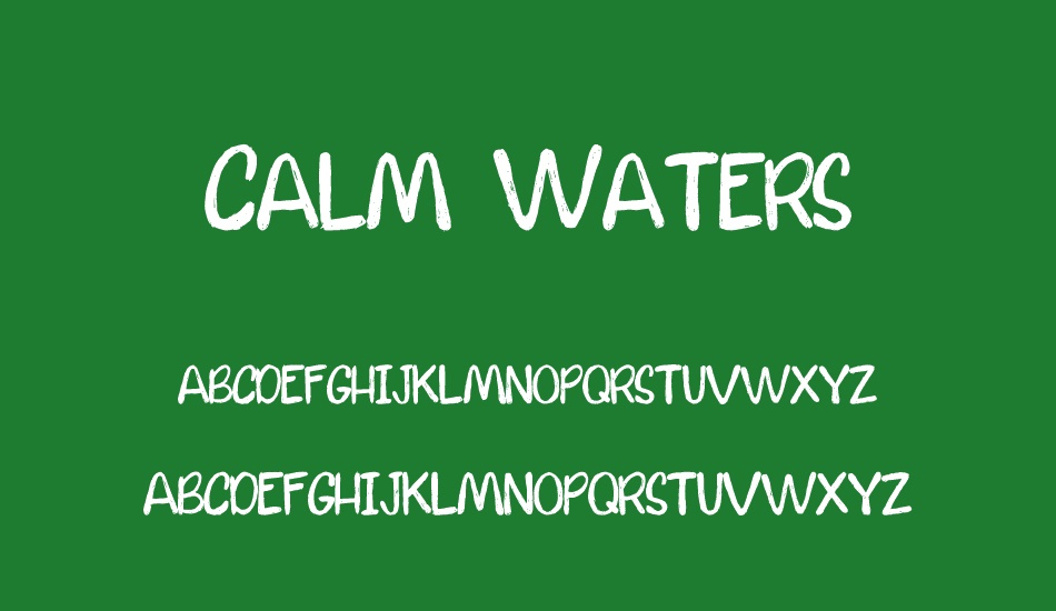 Calm Waters font