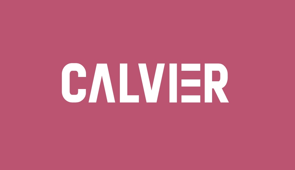 Calvier font big