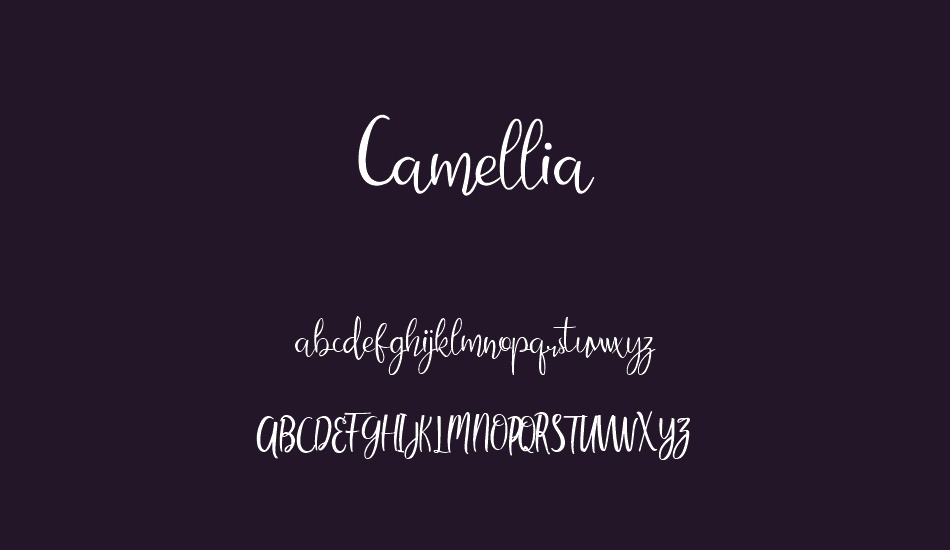 Camellia font