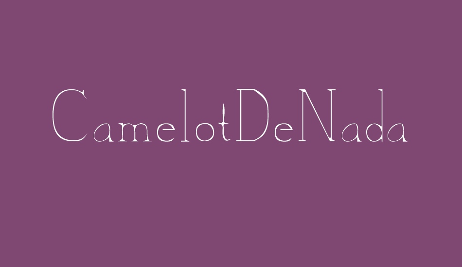 CamelotDeNada font big