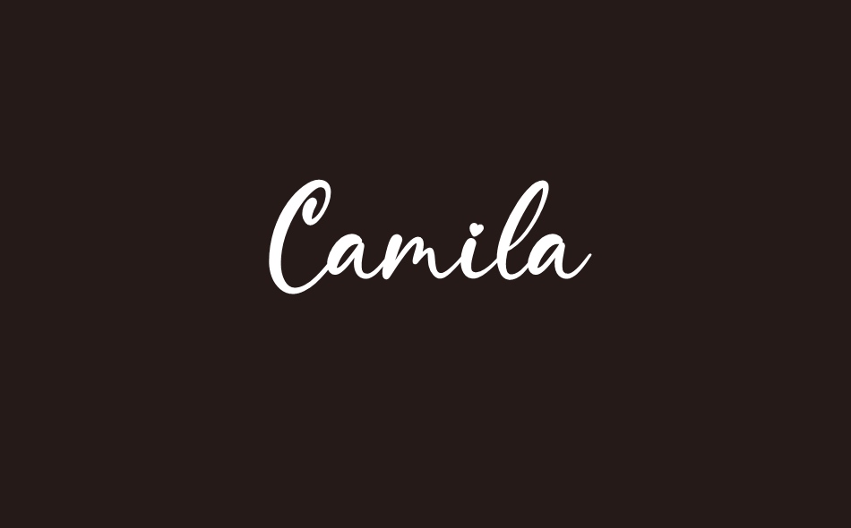 Camila font big