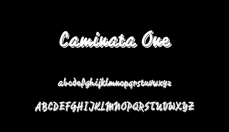 Caminata One font