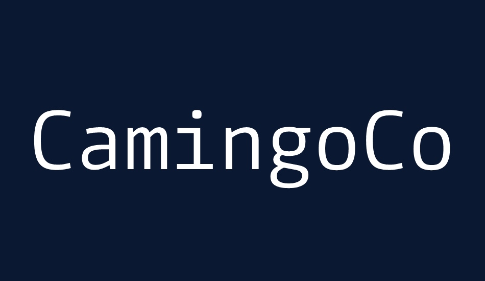 CamingoCode font big